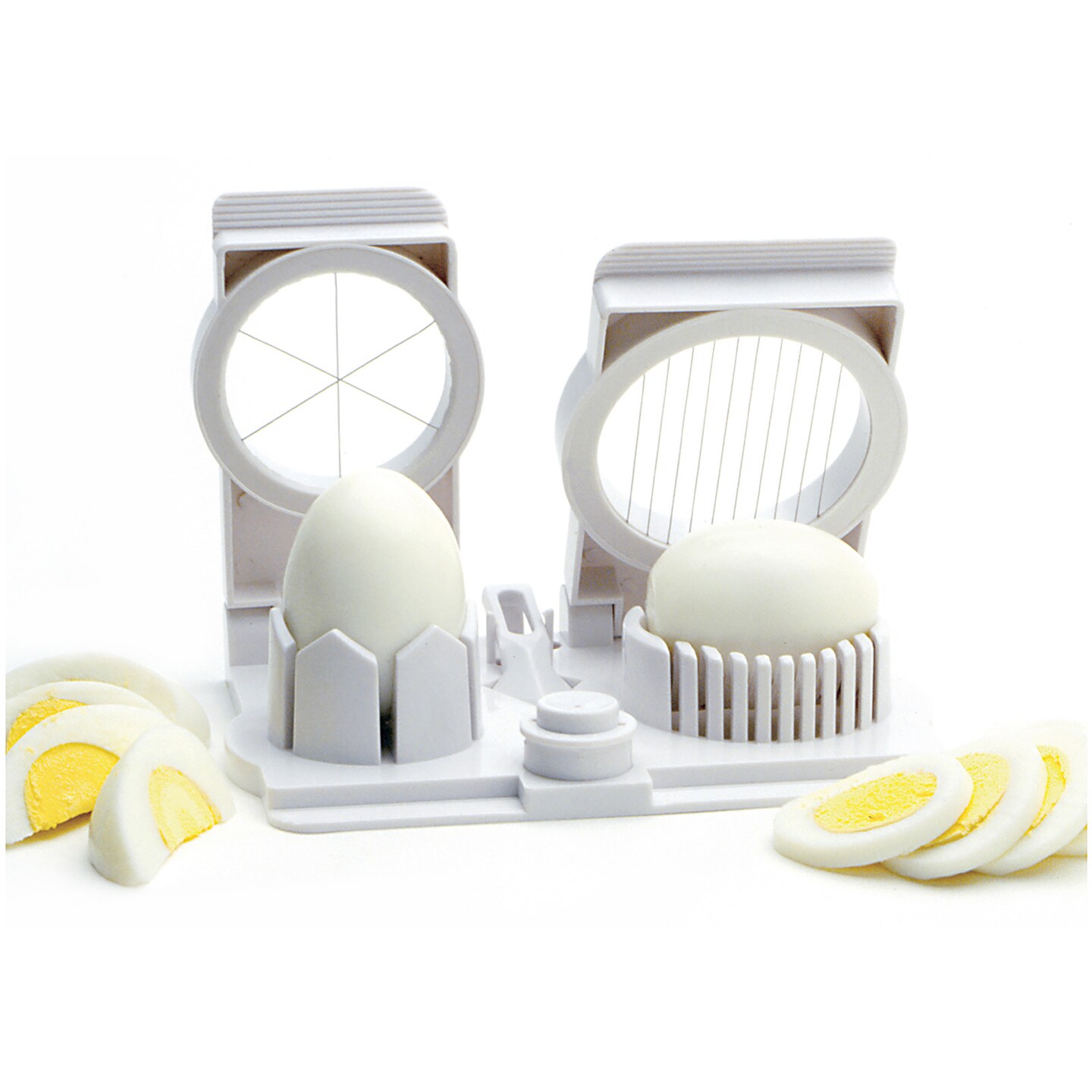 Norpro Multi Functional Egg Slicer, Wedger, Piercer and Garnish Tool, White