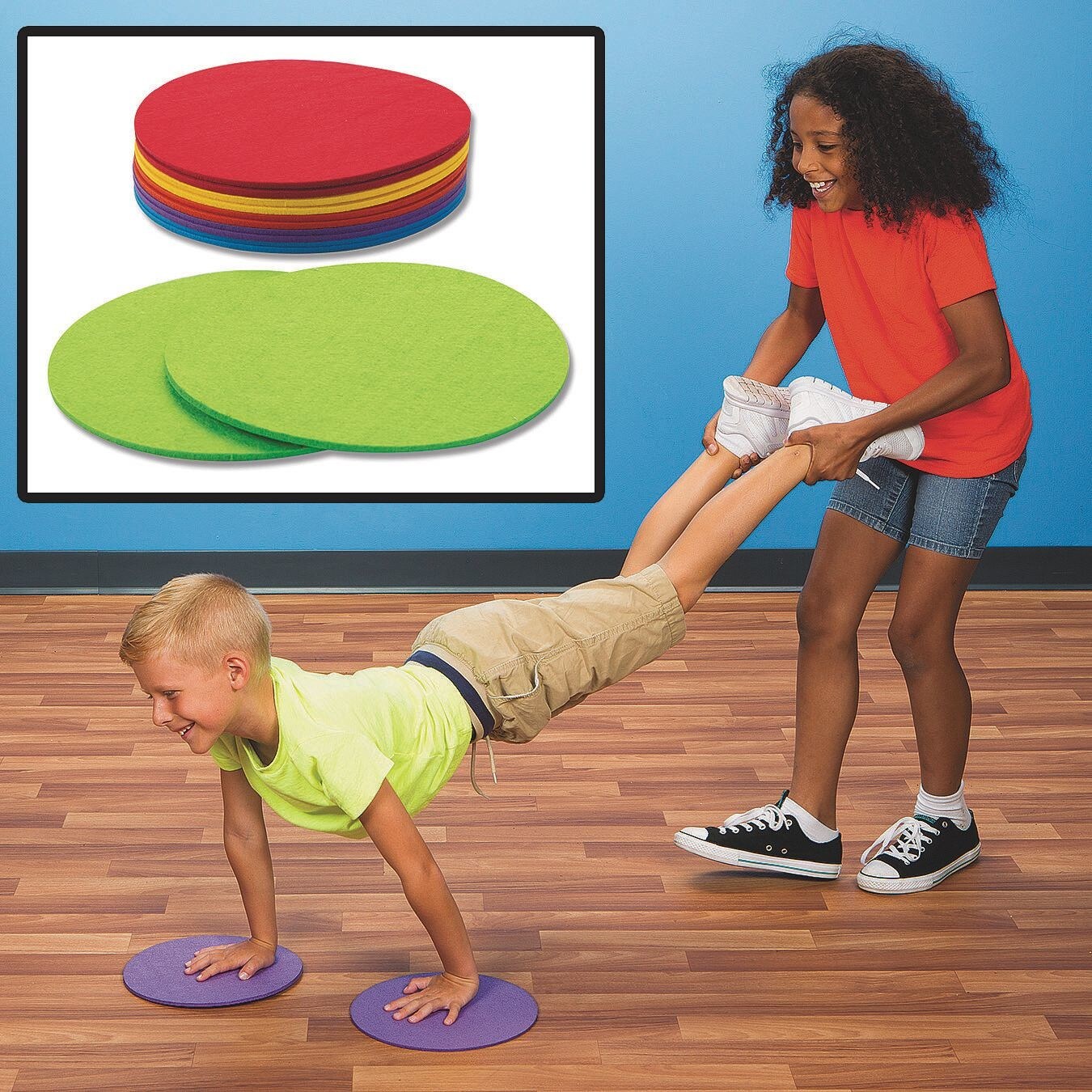 Floor Glide Exercise Spots (Pack of 12)
