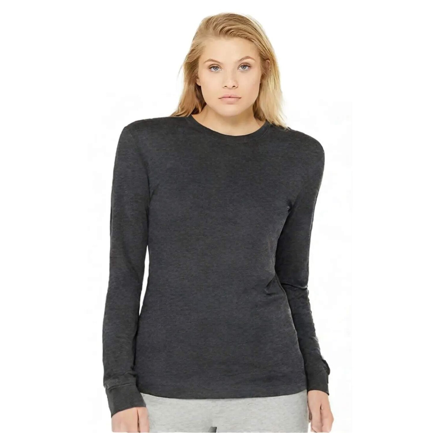 BELLA + CANVAS® Unisex Triblend Long Sleeve Tee Lightweight Retail Fit Airlume Blend Everyday Casual Shirt