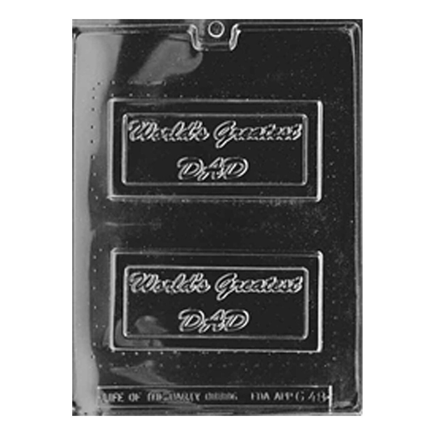 World&#x27;s Greatest Dad Gift Card Chocolate Mold
