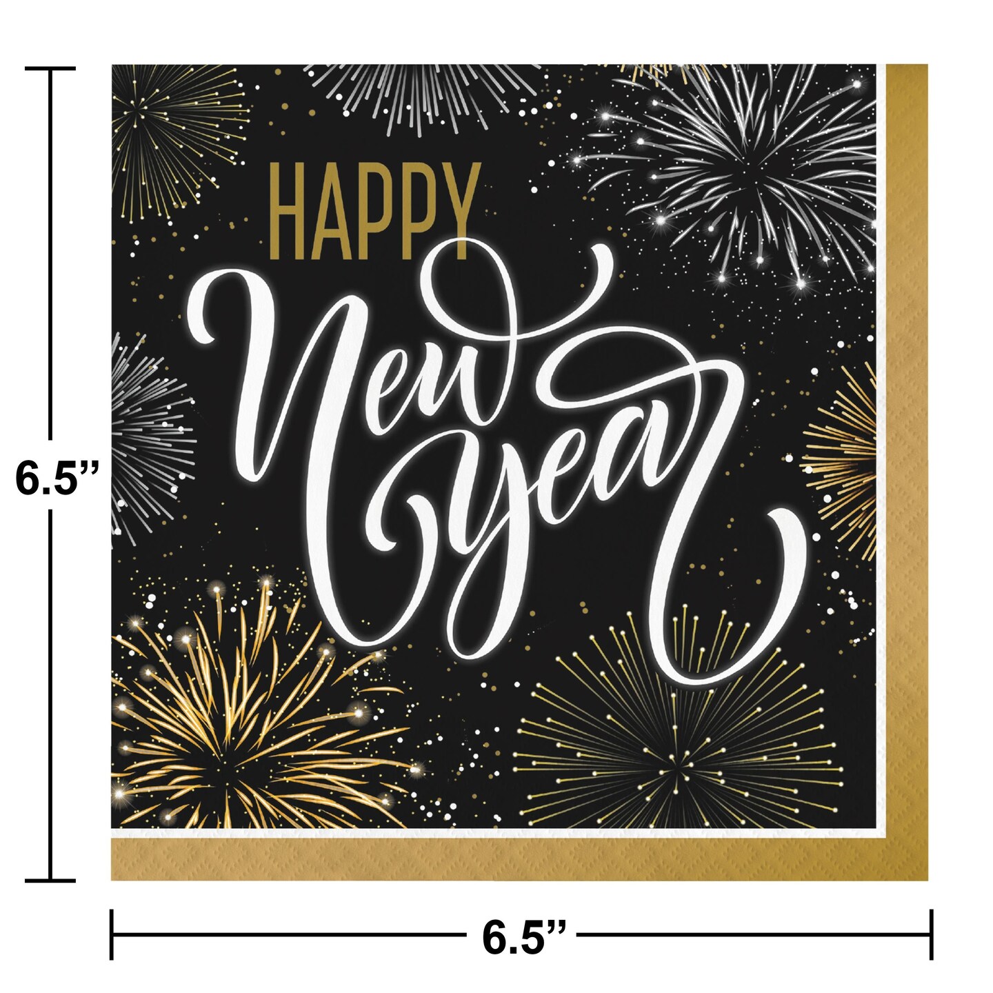 192 pc Bulk Elegant New Year Napkins