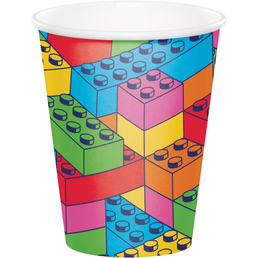 96 pc Bulk Block Bash Toy Blocks 9 Oz Cups