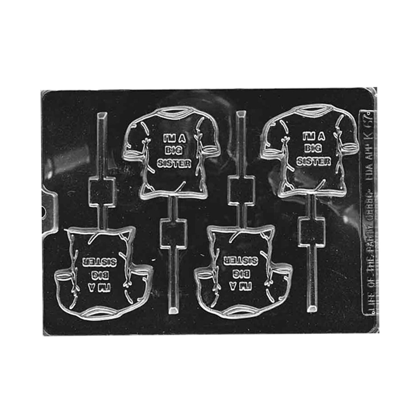 I&#x27;m A Big Sister Shirt Lolly Chocolate Mold