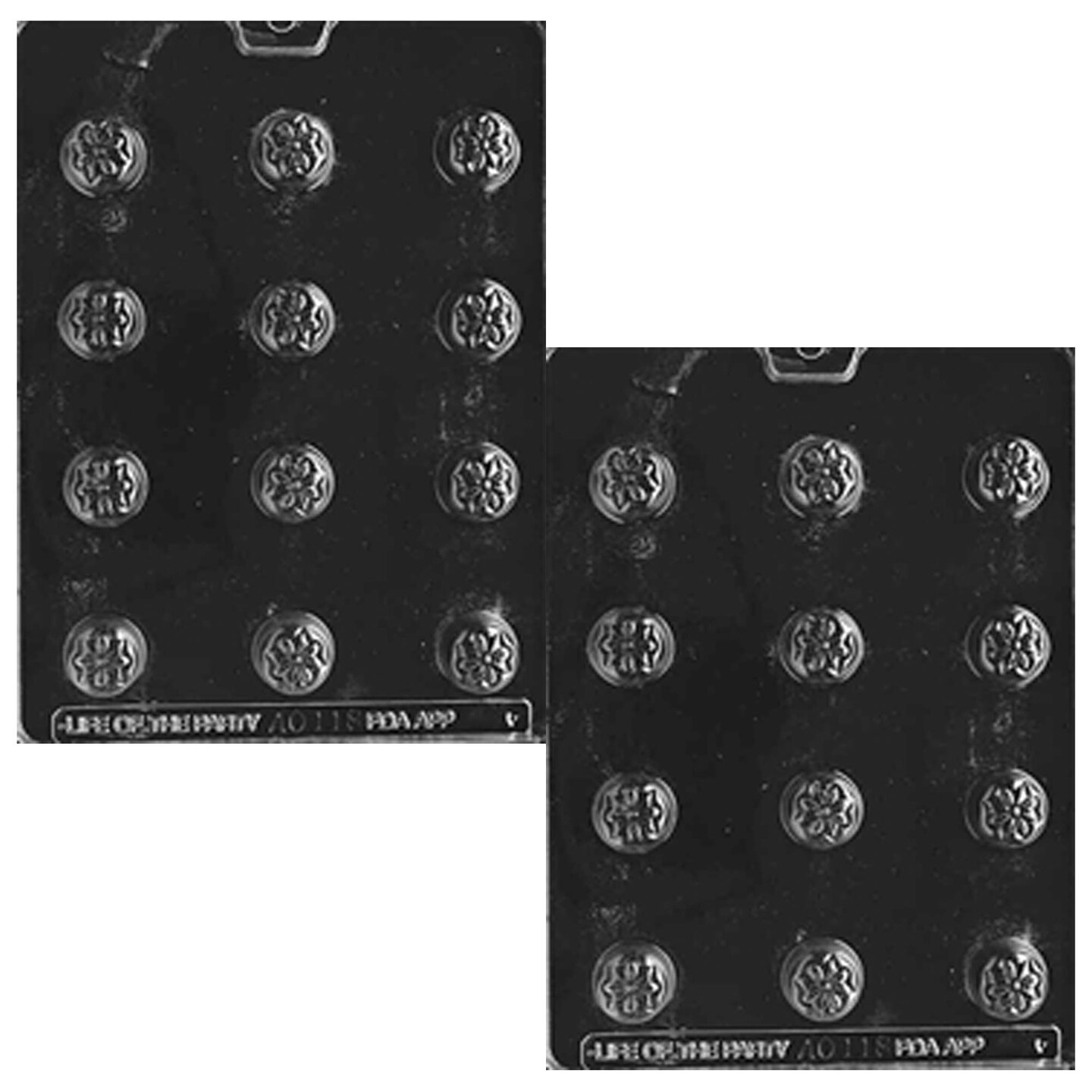 Bite Size Stylized Flower Chocolate Mold