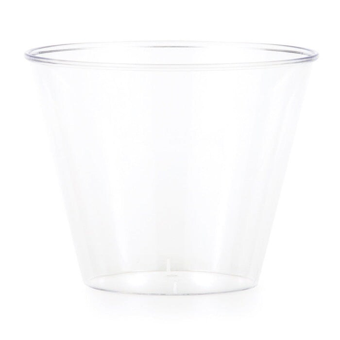 96 pc Bulk Clear 9 oz Plastic Tumblers