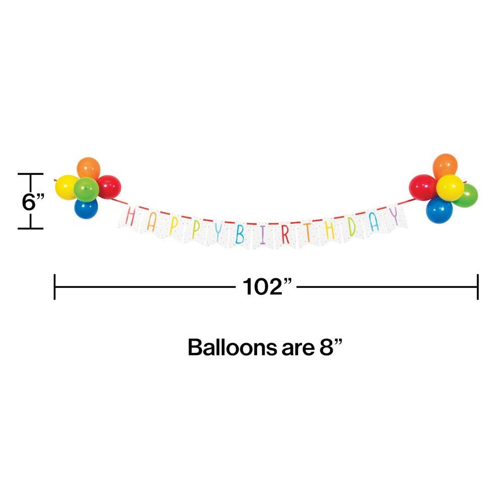 12 pc Bulk Balloon Bash Banners