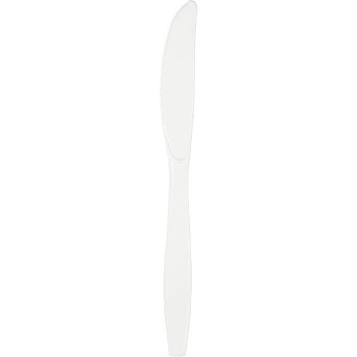600 pc Bulk White Plastic Knives
