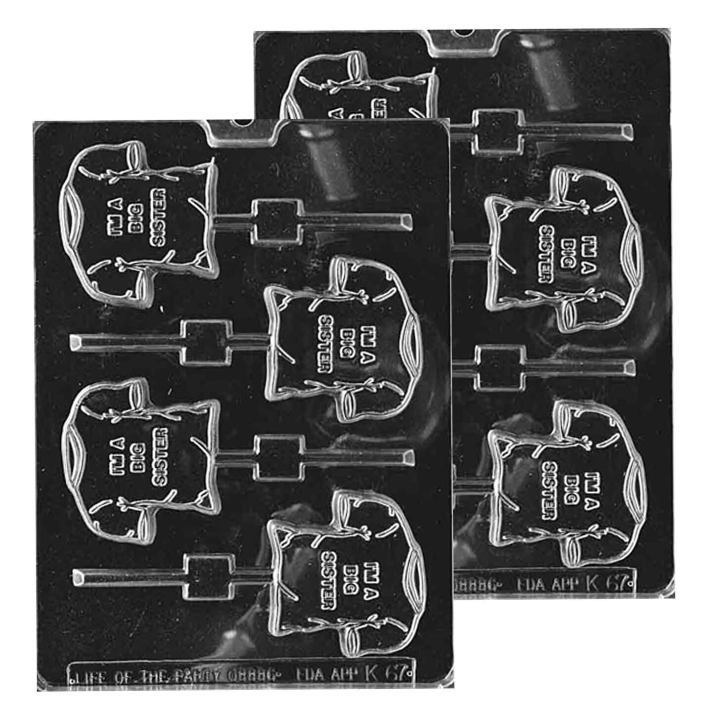 I&#x27;m A Big Sister Shirt Lolly Chocolate Mold