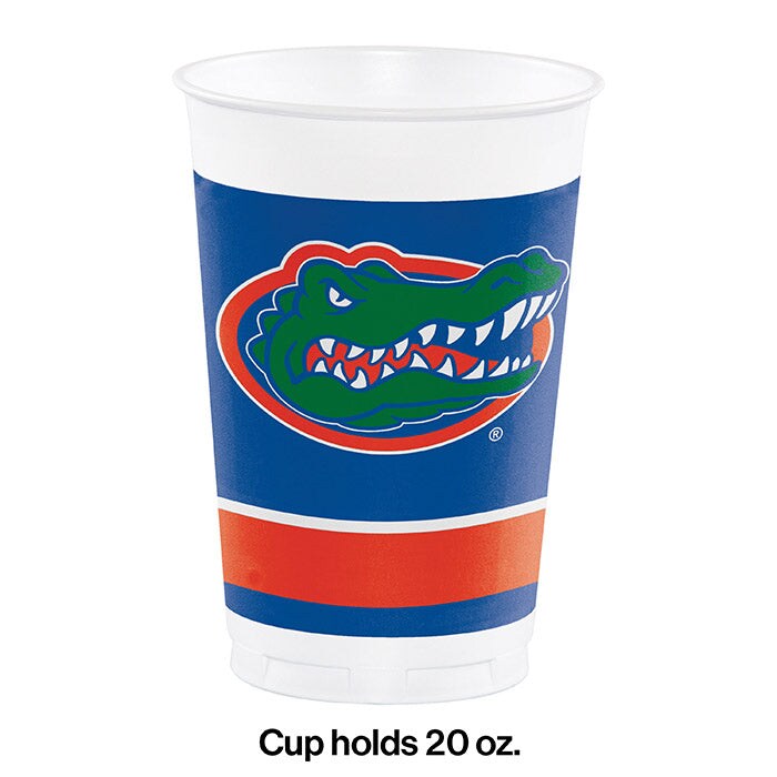 96 pc Bulk University of Florida 20 oz Plastic Cups