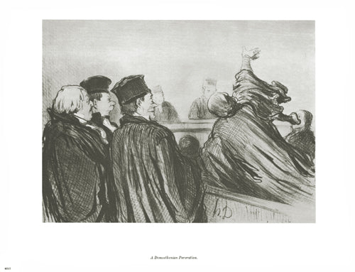 A Demosthenian Peroration by Honoré Daumier Wall Art Décor 10 x 13 Art ...