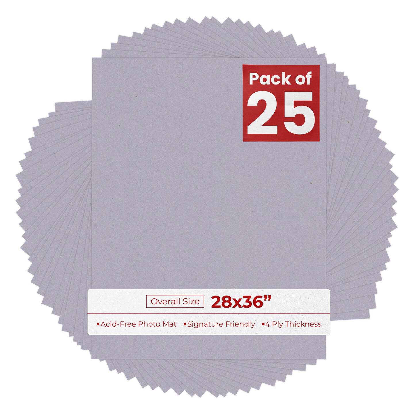 Blue Stone 28x36 Uncut Mat Board - Blank Sheets, No Opening, Color ...