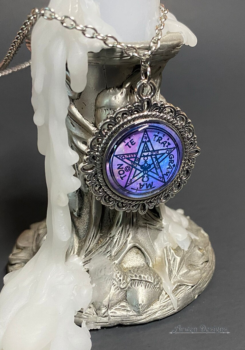 Tetragrammaton Necklace, Esoteric Pentagram, Witch Talisman, Occult  Pendant, Protective Jewelry, Kabbalah Pendant, Handmade Pagan Gifts |  MakerPlace by Michaels, image size:755x1080