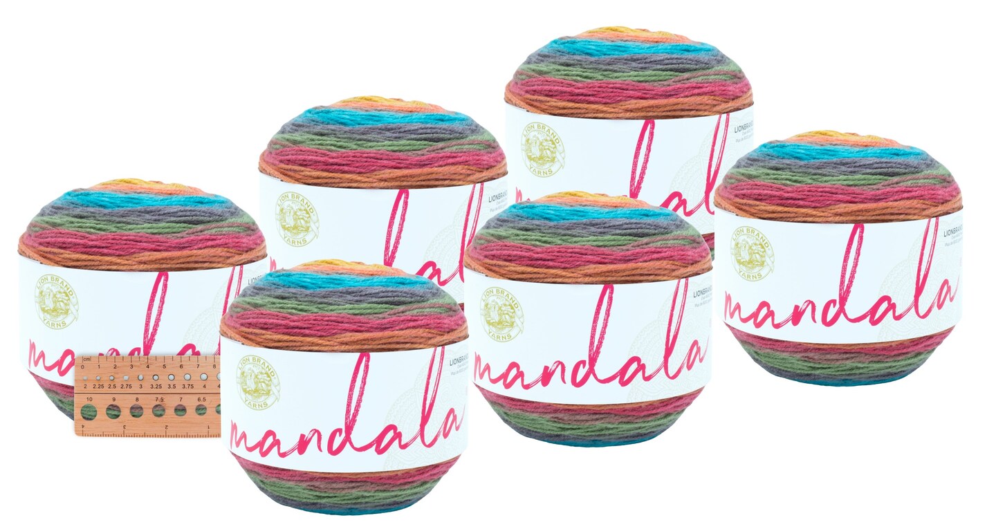 Lion Brand Yarn - Mandala - 6 Pack (Groot)