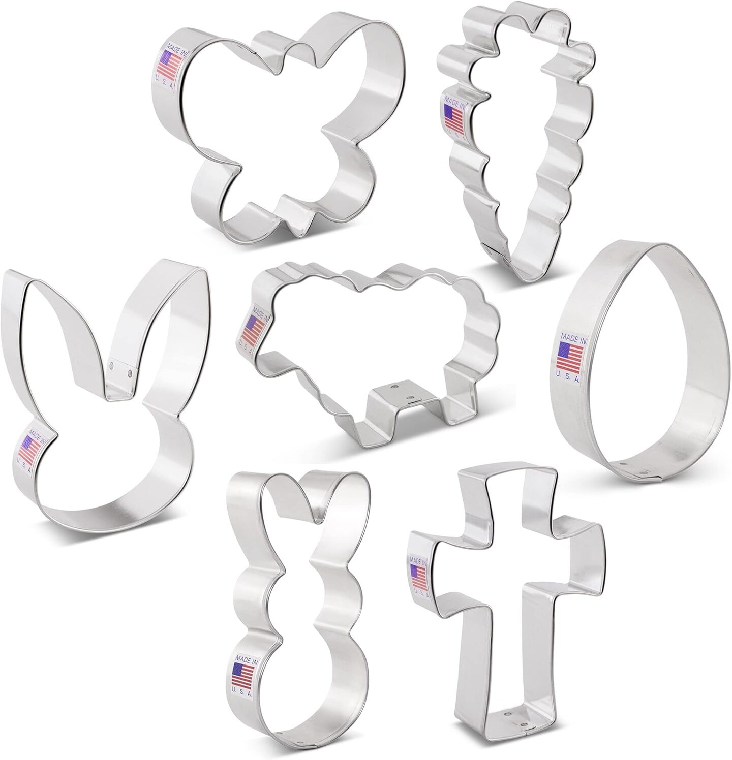 Easter Cookie Cutters 7-Pc Set Made in USA