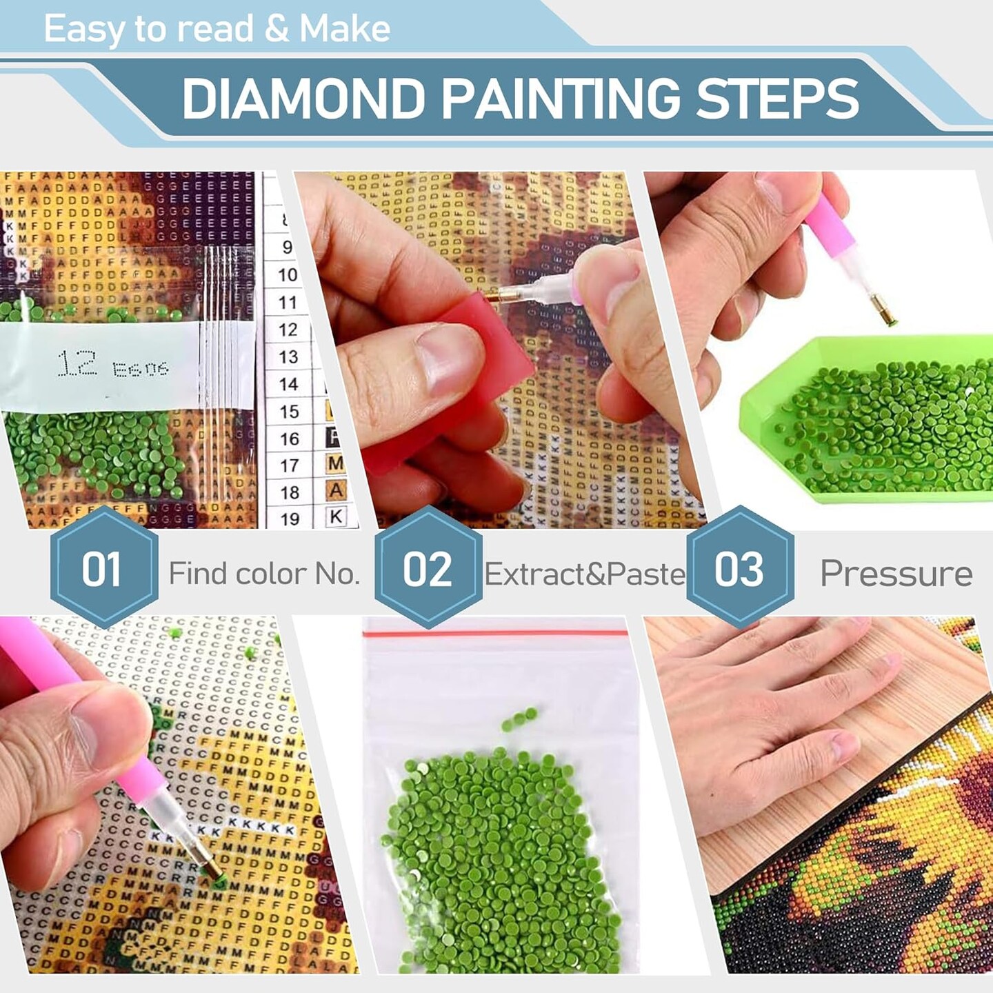 Skull Diamond Art Kits for Adults,DIY Diamond Painting Round Full Drill 12x16in,5D Diamond Dots Art for Beginning Home Wall Decor
