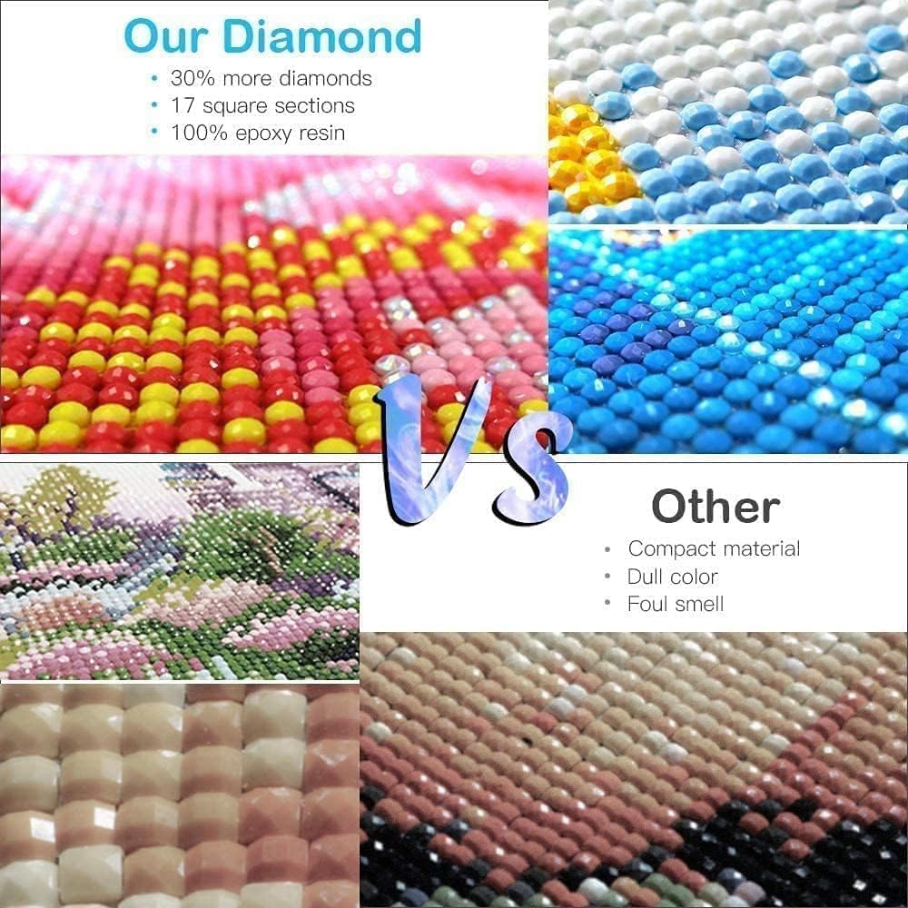 Diamond Painting Kits for Adults Flowers - 5D Diamond Art Painting Kit for Adults Beginners