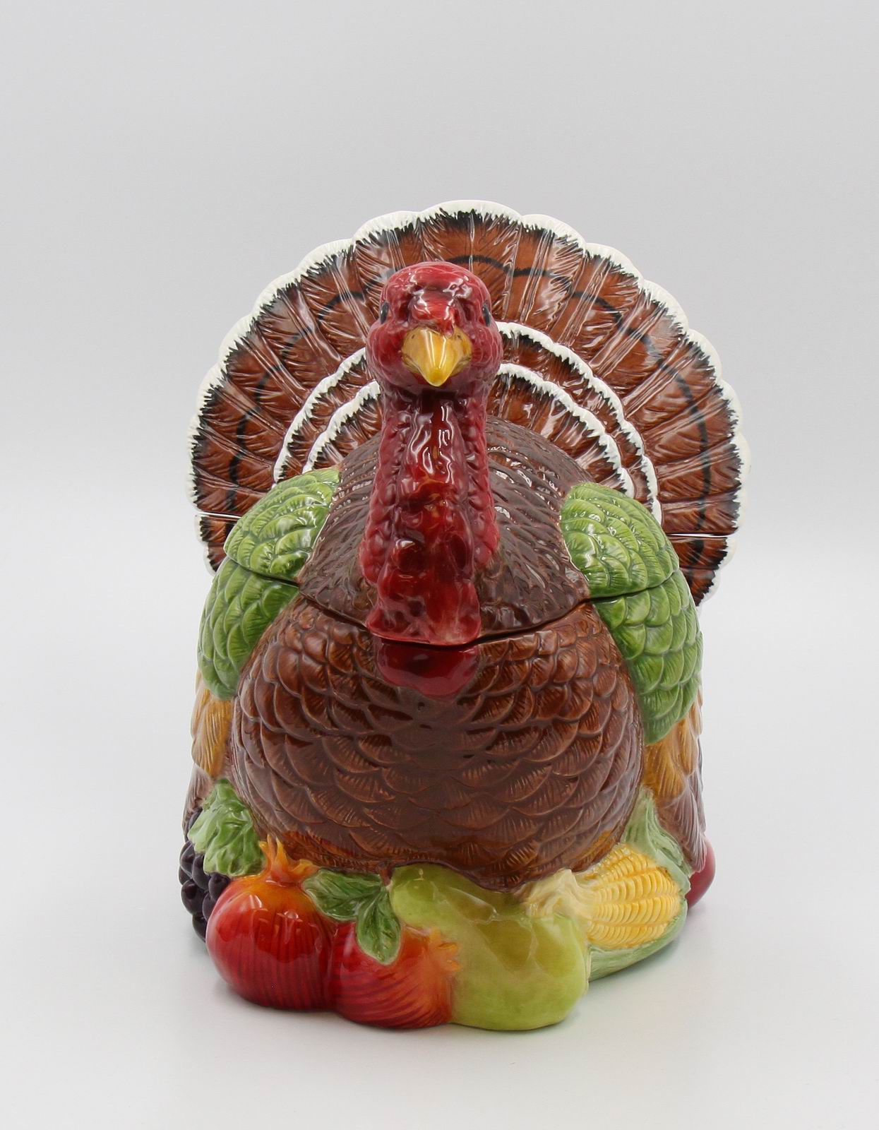 Ceramic Traditional Turkey Cookie Jar, Home D&#xE9;cor, Gift for Her, Gift for Mom, Kitchen D&#xE9;cor, Fall D&#xE9;cor, Thanksgiving D&#xE9;cor