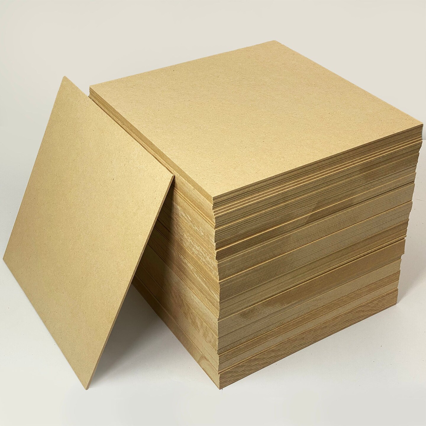 3mm or 6mm MDF (Medium Density Fibreboard), 12x12, 12x19, 16x24, Unfinished | for Laser Engraving, CNC, Wood Burning, Router, Scroll Saw.