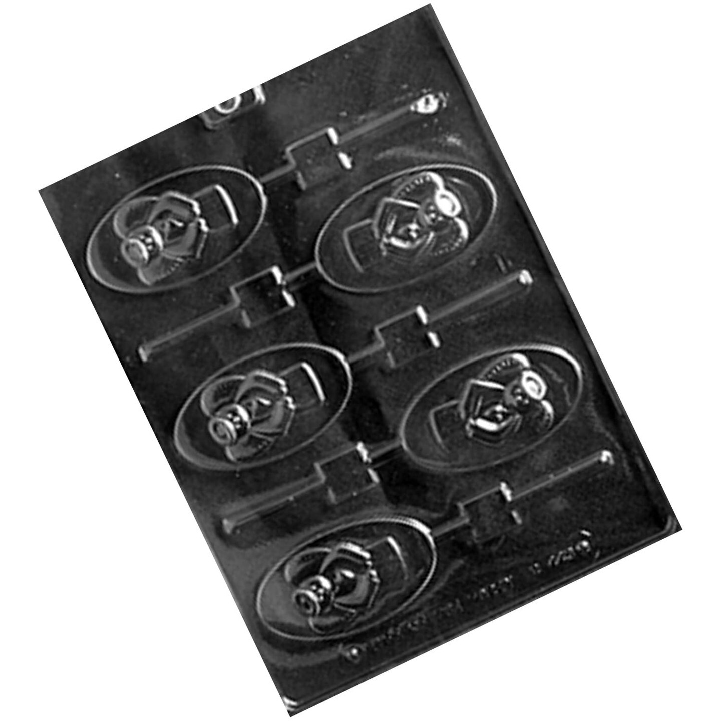 Oval Angel Lolly Chocolate Mold for Elegant Holiday Treats