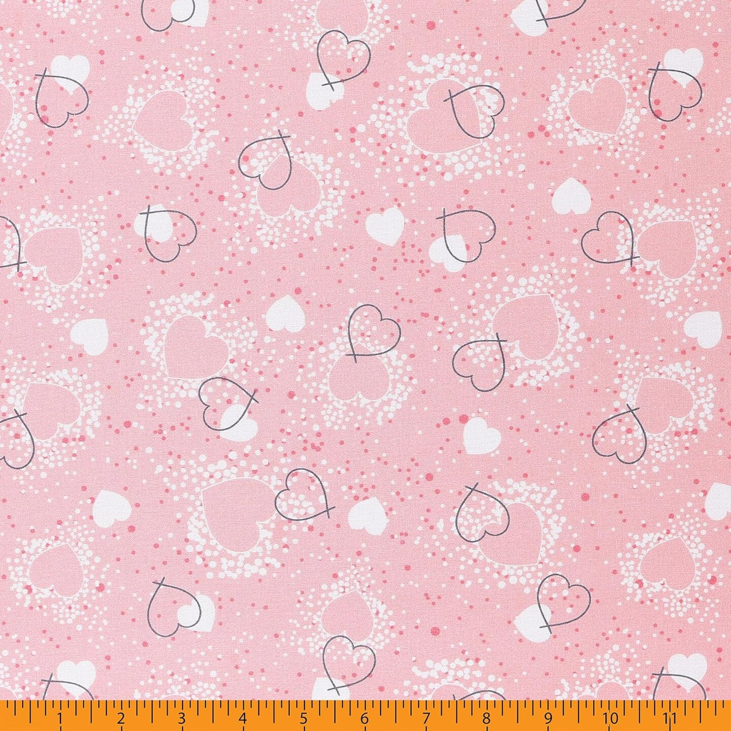 Mook Fabrics Hearts Adored Cotton Fabric [45 in. Wide] - By The Yard
