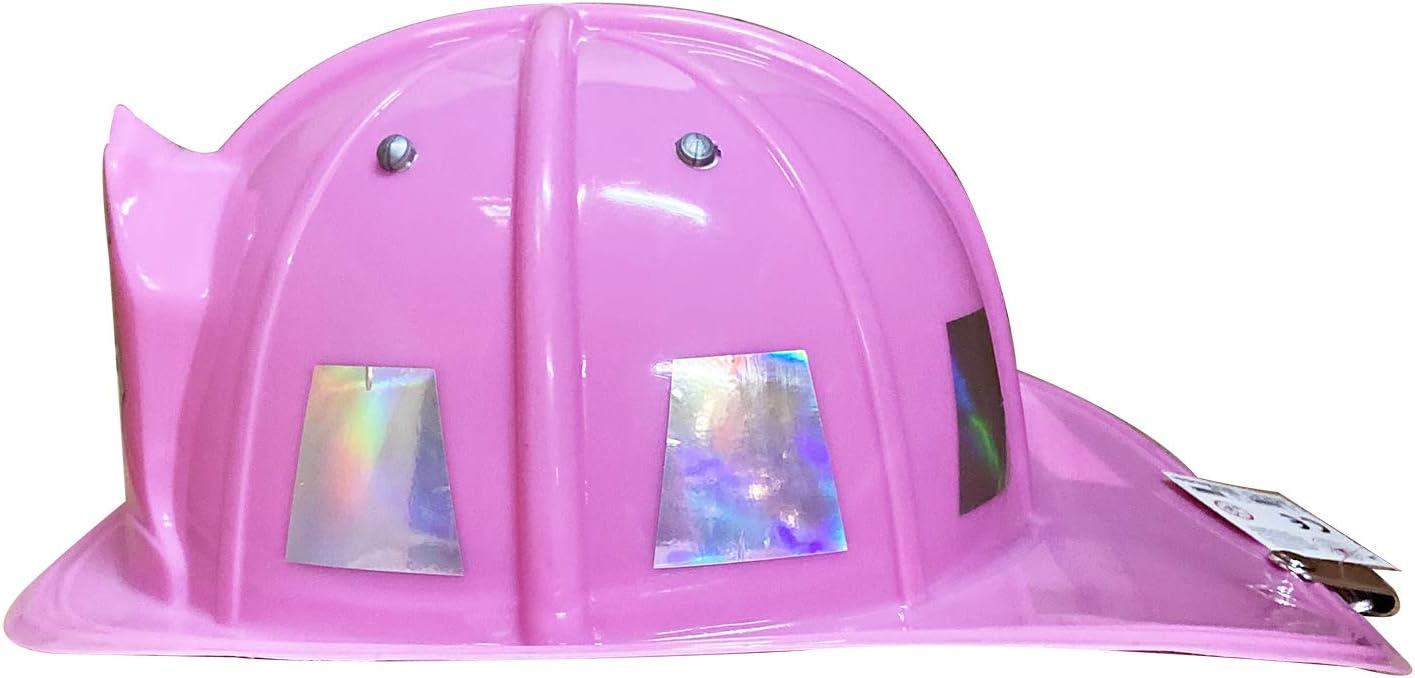 Jr. FIRE HELMET Pink firefighter Girls kids cheif halloween costume accessory