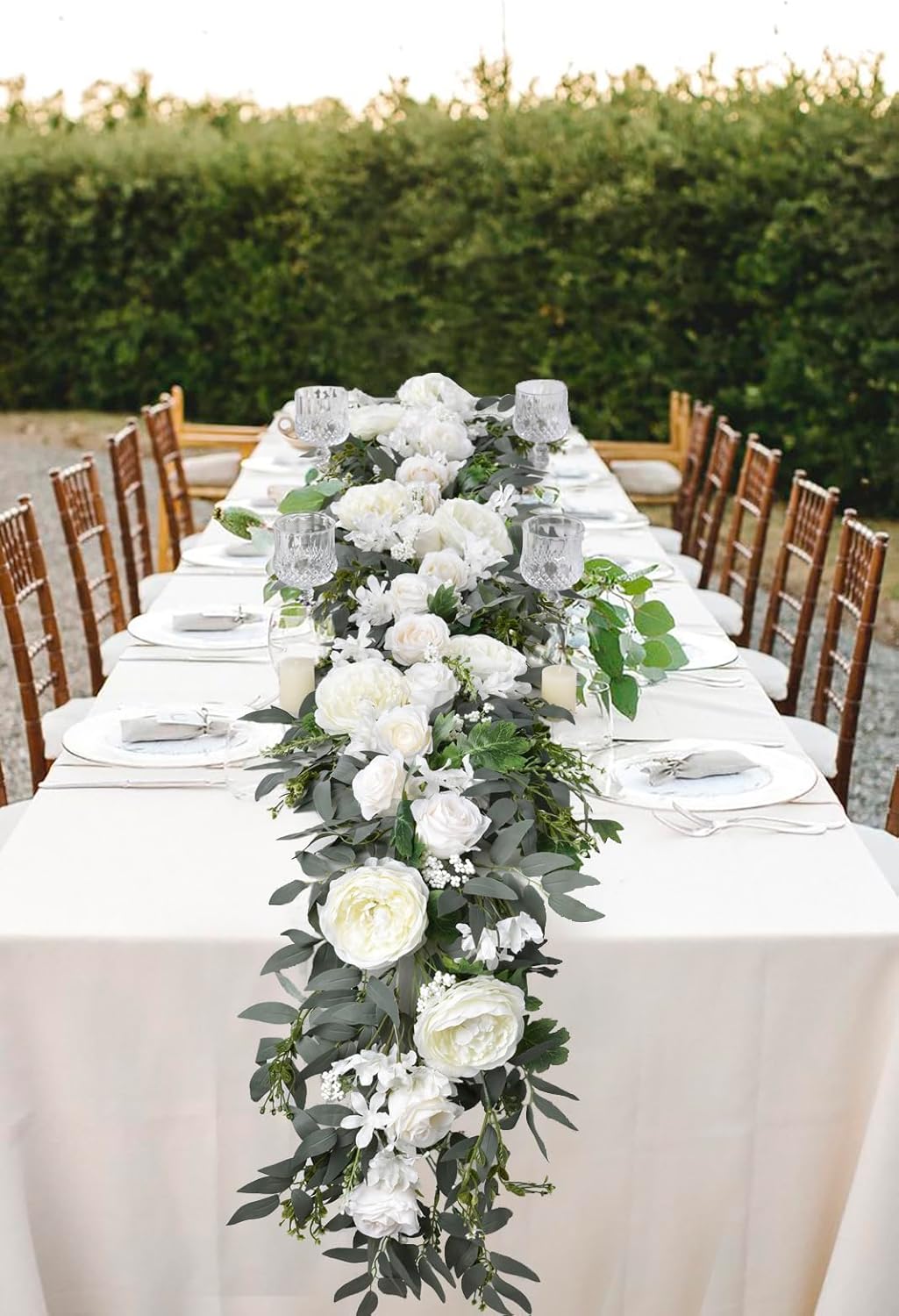 2Pack Artificial Peony Flower Garland - 6ft/Strand