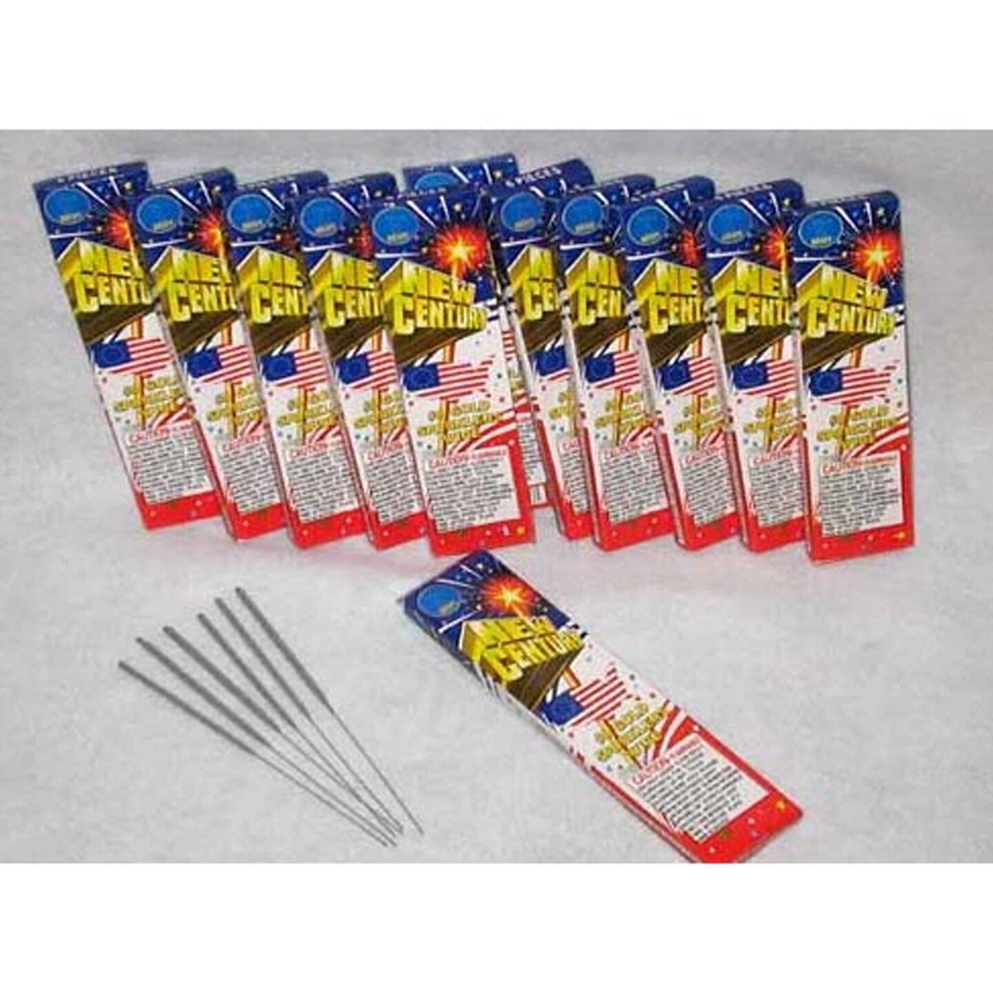 4th of July Gold Wire Sparklers 8 Inch Pack of 6 for Parties and Celebrations