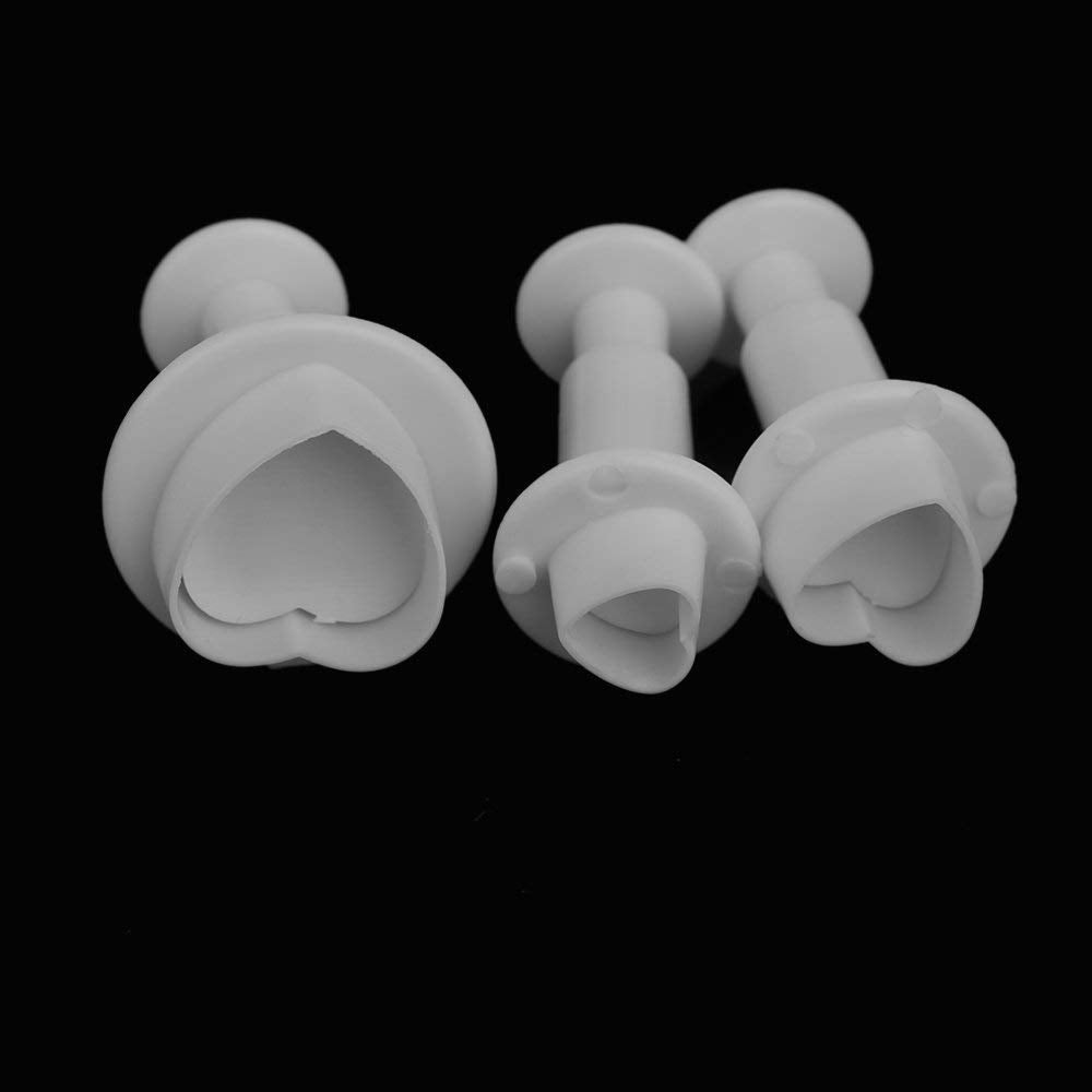 33 Piece Fondant Cake Cookie Plunger Cutter Sugarcraft Flower Leaf Butterfly Heart Shape Decorating Mold DIY Tools