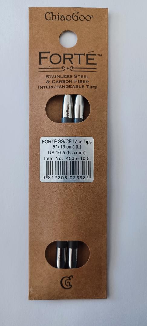 ChiaoGoo Forte 5" Stainless Steel & Carbon Fiber Interchangeable Knitting Needle