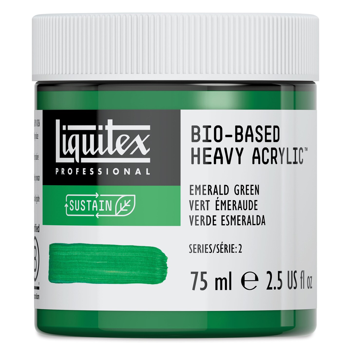 Liquitex Bio-Based Heavy Acrylic Paint - Emerald Green, 75 ml