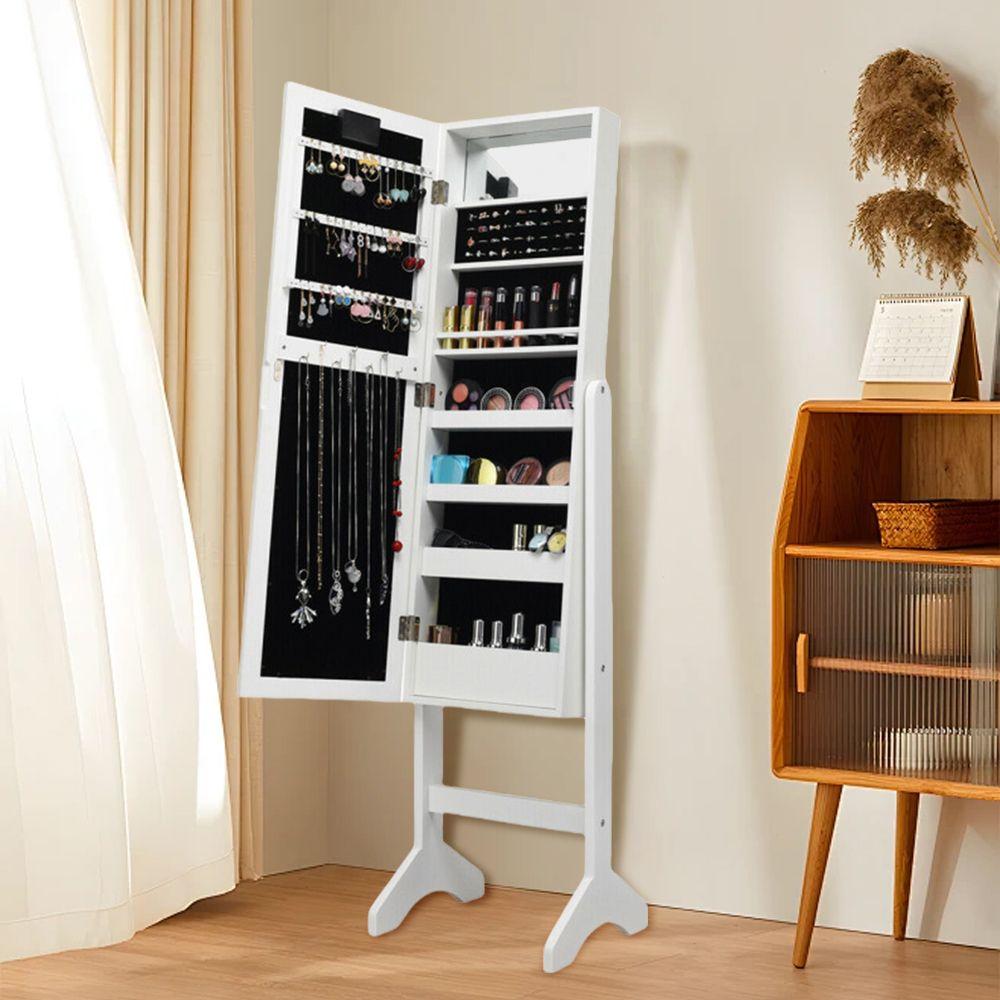 Edge Collections - Elegant Jewelry Armoire with LED Lighting - 1 Piece