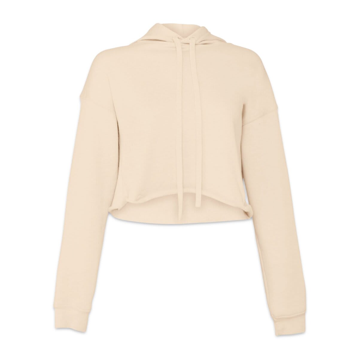 Bella + Canvas Cropped Fleece Hoodie - Heather Dust, Size Medium