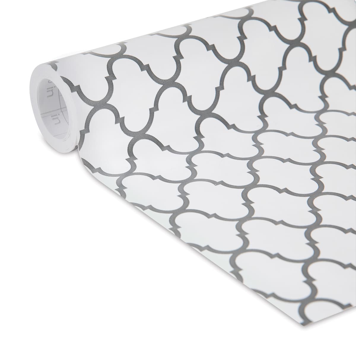 Duck EasyLiner Adhesive Laminate - Grey Quatrefoil, 20" x 15 ft