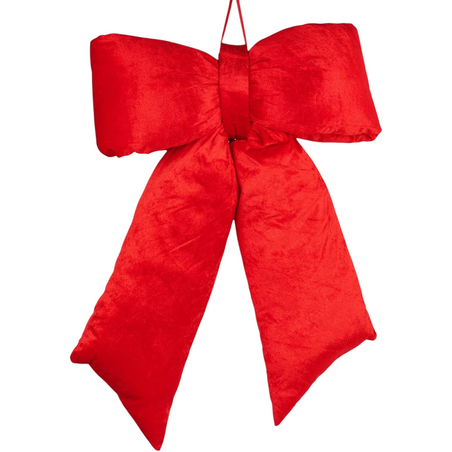 Huge 22.5" Red Plush Velvet Bow for Valentine's Day Decorations, Wreaths, Christmas Tree Toppers, Crafts, and Decorations