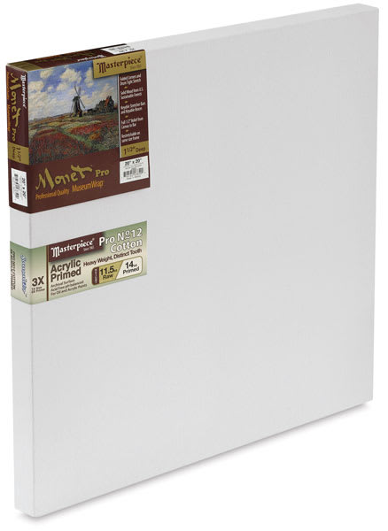 Masterpiece Monet Pro Sausalito Cotton Canvas - 20" x 20", Acrylic-Primed