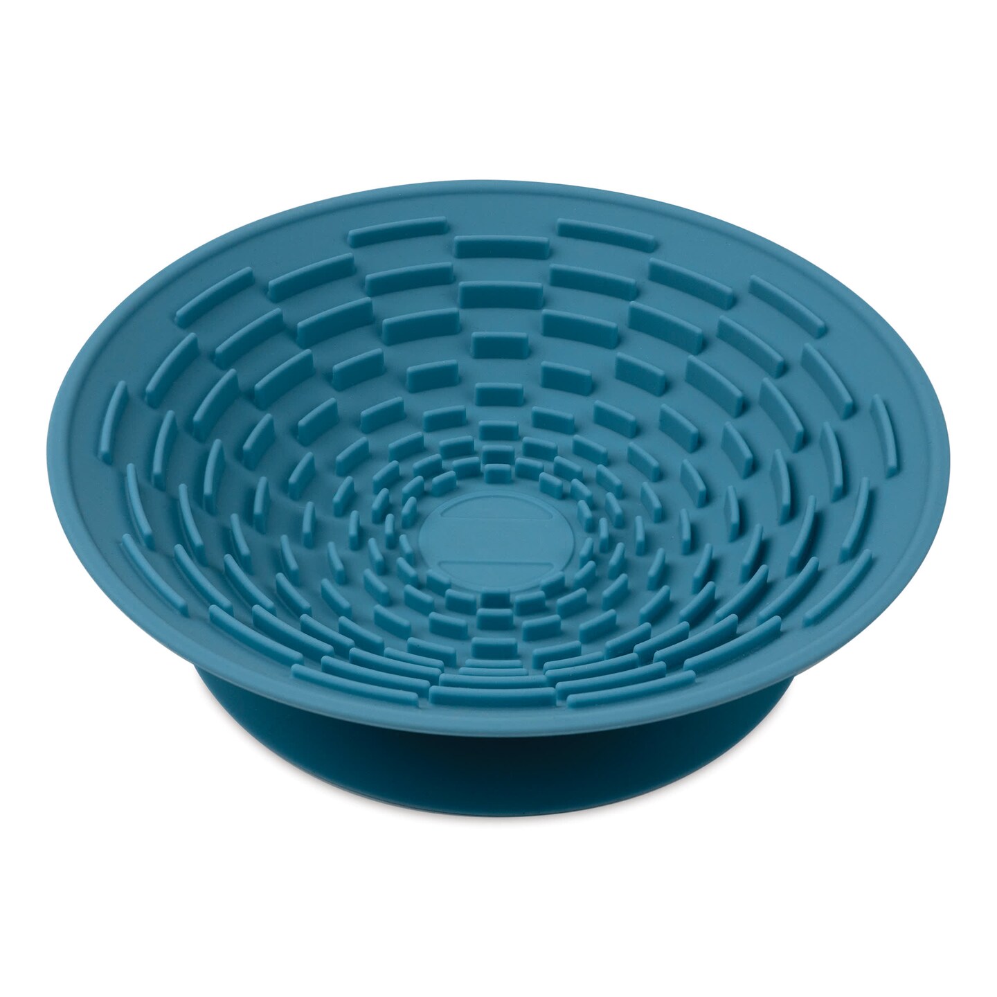 Silver Essentials Brush Cleaning Silicone Bowl - Blue, 7-1/2" Dia x 2" H