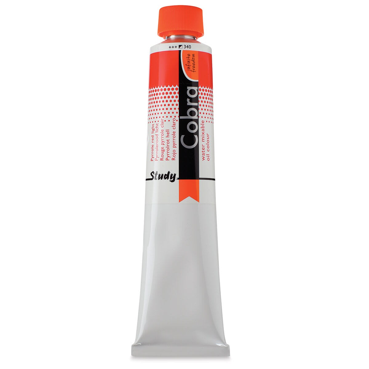 Royal Talens Cobra Study Water Mixable Oil Colors - Pyrrole Red Light, 200 ml tube