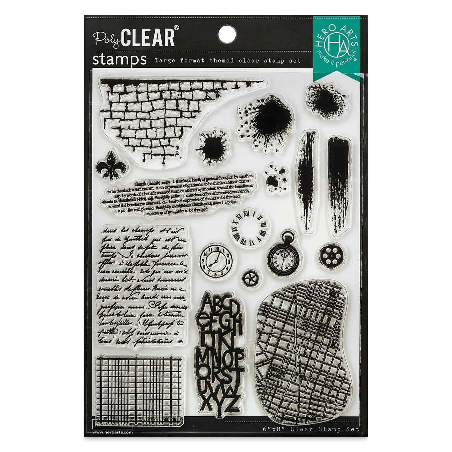 Hero Arts Textures Clear Stamp Set - Set of 6, Mixed