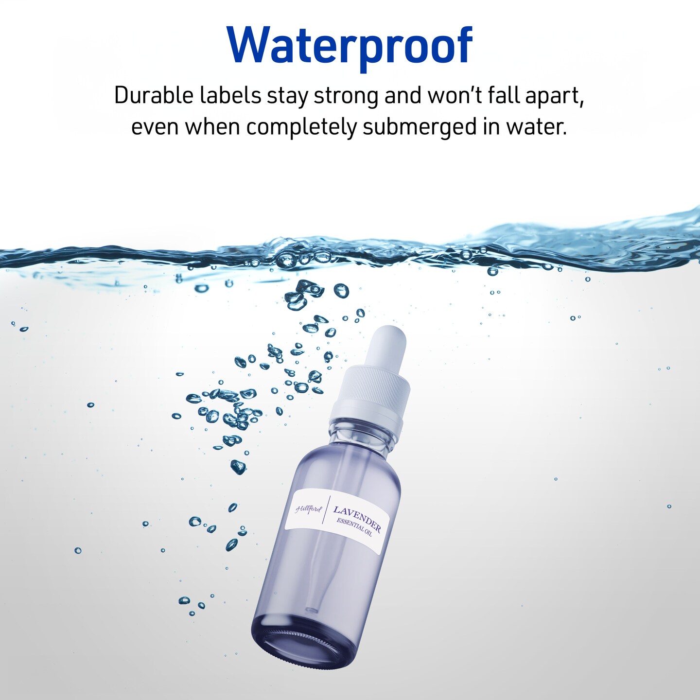 Avery Durable Waterproof Address Labels with Sure Feed Technology, 1" x 2-5/8", White, Laser & Pigment-Inkjet Compatible, 1,500 Blank Labels Total (5520)