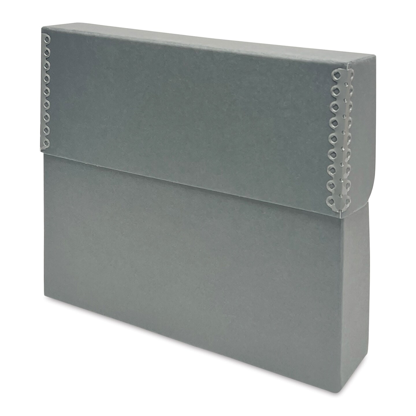 Lineco Archival Document Storage Case - Blue Gray, 12-1/2" x 10-1/2" x 2-1/2"