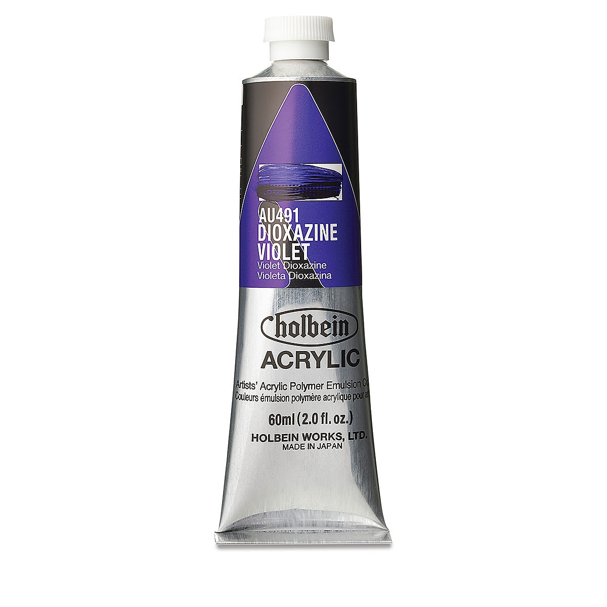 Holbein Heavy Body Artist Acrylics - Dioxazine Violet, 60 ml tube