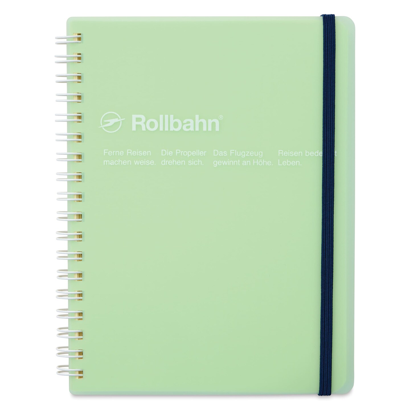 Delfonics Rollbahn Clear Plastic Notebook - 5-1/2" x 7", Green