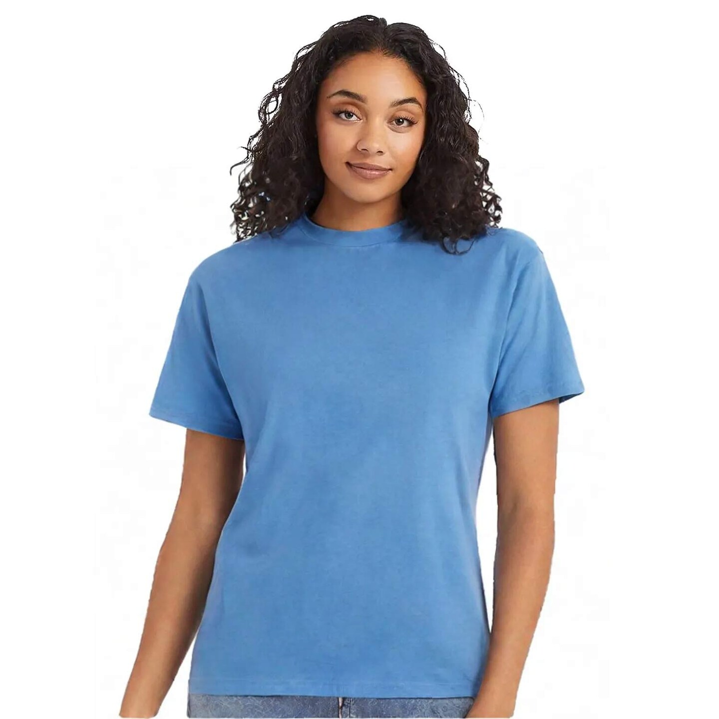 Hanes Unisex Essential Midweight Cotton Classic Fit Crewneck T Shirt For Casual wear