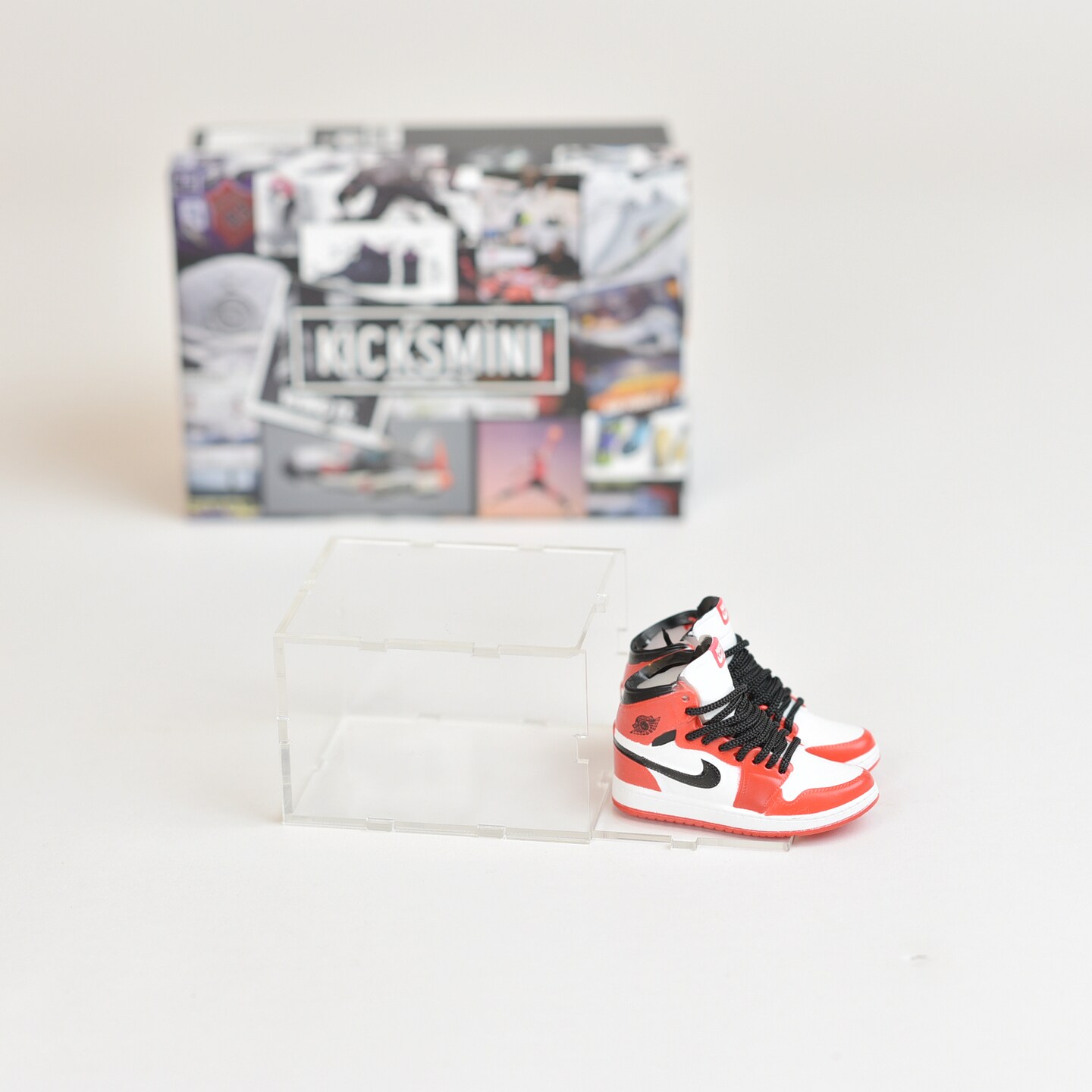 Handcrafted Painted 3D Mini Sneakers with Display Case | AJ1