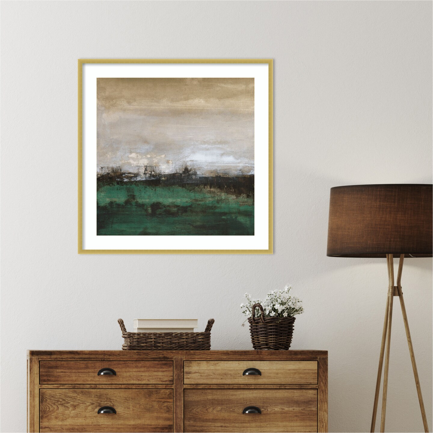 In Quietude I by Sharon Gordon Wood Framed Wall Art Print