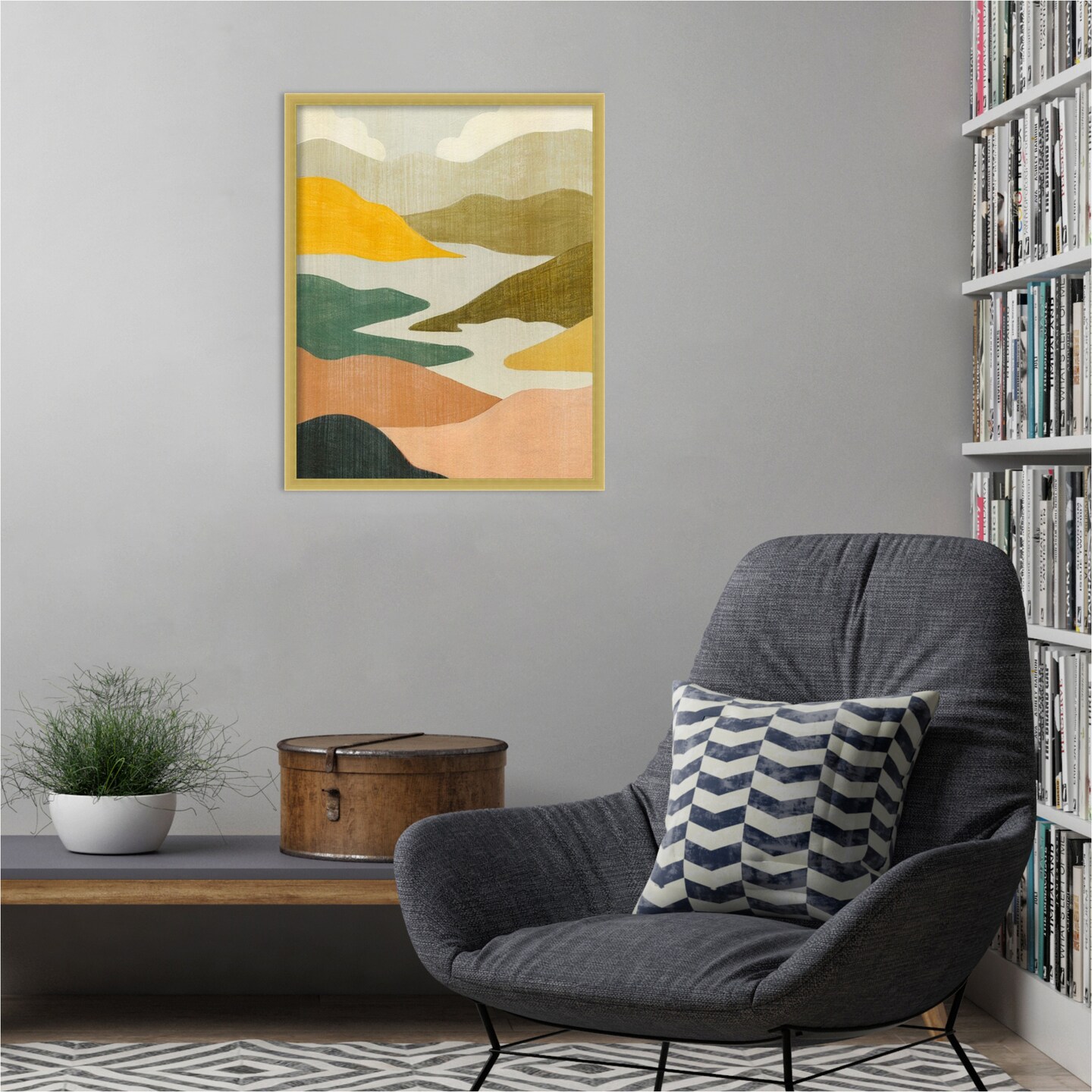 Canyon Oasis I by Grace Popp Wood Framed Wall Art Print