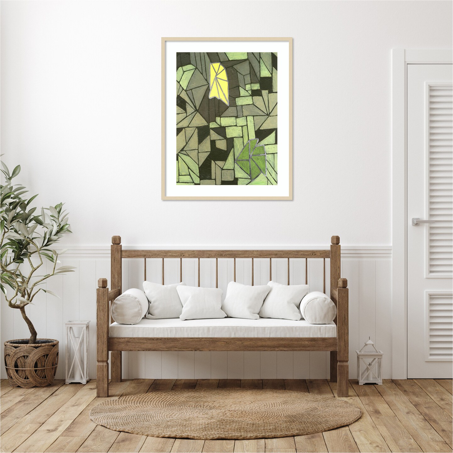 Cubic Prism II by Vanna Lam Wood Framed Wall Art Print