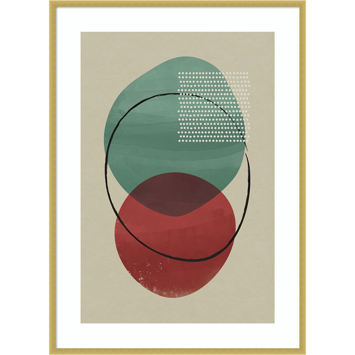 Geometric Hues I  by Gary William Wood Framed Wall Art Print