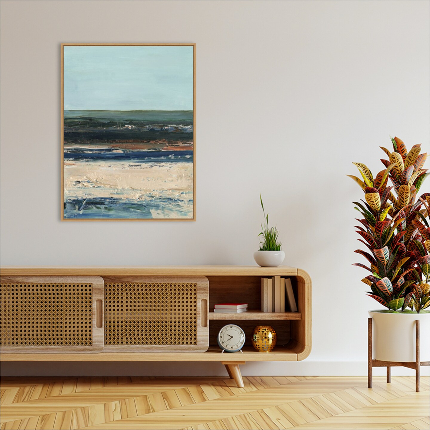 Rich Coastline II by Ethan Harper Framed Canvas Wall Art
