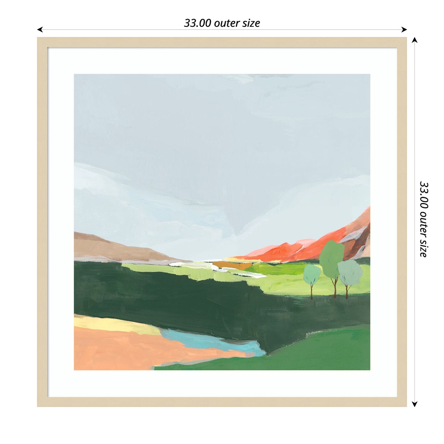 Green Hills I  by Ian C Wood Framed Wall Art Print